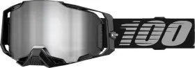 50005-00030 100% Armega Goggle - Black Silver Mirror Lens