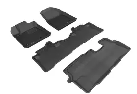 Hd05801509 3d Maxpider Mats Kagu Floor Liners Raised Edge 09-15 Honda Pilot 3 Row Free Shipping