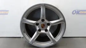 560-67163 17 Porsche Boxster 718 18x8 5 Straight Spoke Wheel Rim Silver
