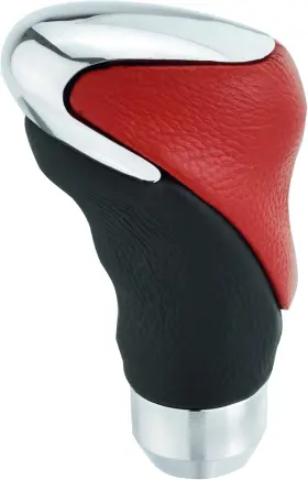 Abfer 732661206797 Knob Shifter Car Shifting Gear Stick Head Replacement Leather Shift Red