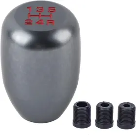 Acoutotvafwkghmu-08 Acouto Shift Knob 5 Speed Car Manual Gear Titanium