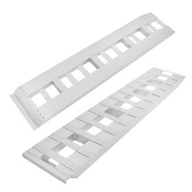 Aftermarket Aud23152d 2pcs 72ftft 14ftft Aluminum Sliver Trailer Ramps 6500lbs Total Beavertail Hook End