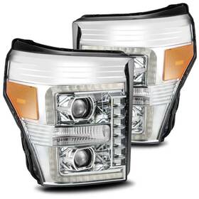 Alpharex 810015611999 880141 Fits 11-16 Ford F-250 Sd Pro-series Projector Headlights Plank