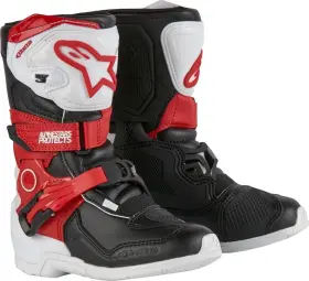 2014524-2030-1 Alpinestars Tech 3s Kids Boots 1 White/black/bright Red