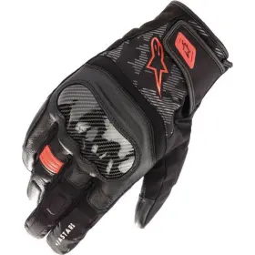 3527421-1030-3x Alpinestars Sz 3xl Black/red Smx Z Drystar Leather Gloves