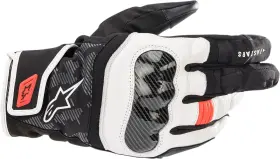 3527421-1231-l Alpinestars Smx Z Drystar Gloves - Black/white/fluo Red Large