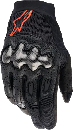 3565023-1030-xxl Alpinestars Megawatt Gloves Xx-large Black/red Fluorescent