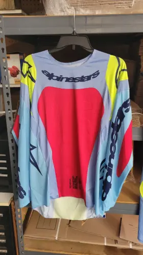 3767024-l Alpinestars Techstar Ocuri Gear Set Lt Blue Ylw Fluo Red Berry Pants 34 Jersey L
