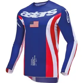 3768124-3372-s Alpinestars Techstar Union Limited Edition Jersey Blue/red/white