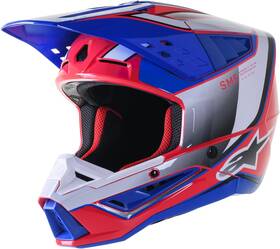 Alpinestars 8306823-2387-l S-m5 Sail Helmet Wht/diva Pnk/enamel Blu G Lg