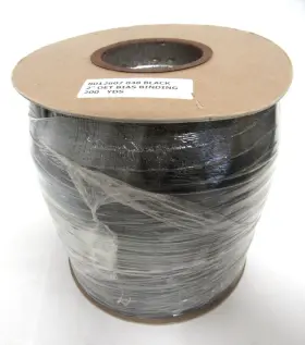 8012607 Ardwyn Binding Products Company Inc. Vinyl Carpet Edging Tape Oet Bias - Sew On 2 Inch Black 200 Yard Roll