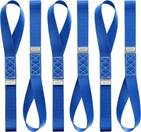 Augo 632030541095 Heavy Duty Soft Loops Pack Of 6-1.5 Inch X 17 Tie Down Blue