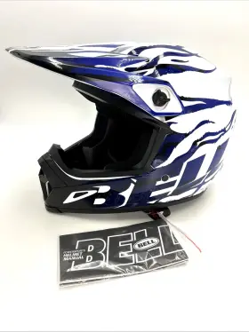 Ps101876 Bell Mx-9 Mips Decay Gloss Blue Size Large Motorcycle Helmet New In Box
