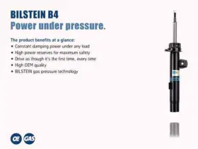 Bilstein 651860480305 B4 1997 Porsche Boxster Base Rear Suspension Strut Assembly