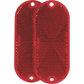 2457531 Blazer Hopkins Towing Solutions Oblong Red Reflectors 2-pk. 4.375 Inch W X 1.875 H