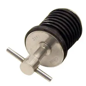 Be-pl-54804-dp Boat Drain Plug Twist Handle 1 Inch Stainless Steel -