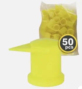 Bocg4lnf92 Bogac Universal Wheel Nut Cap Indicator Yellow 33mm Bag Of 40 New 1 And 5/16 Inch