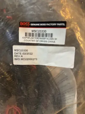 Msc23330 Boss Light Adapter Kit Plows