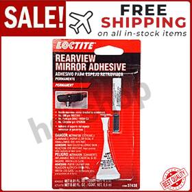 Branded 37438 Rearview Mirror Permanent Bond Adhesive Glue For Metal Button Windshield Mount