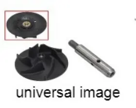 At-10073a Bronco Products Water Pump Shaft With Gear And Impeller Set