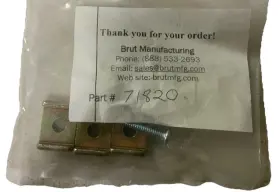 71820 Brut Manufacturing Squeezer Valve Wear Plate With Bolt 3 Pack