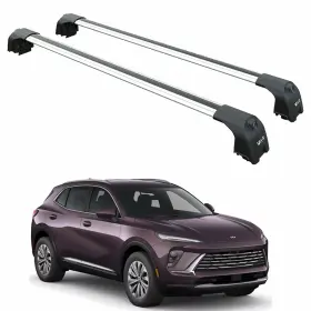 Ky-5457137 Buick For Envision 2021- Up Roof Rack Cross Bars Flush Rails Silver Ky-5457137 Buick For Envision 2021- Up Roof Rack Cross Bars Flush Rails Silver