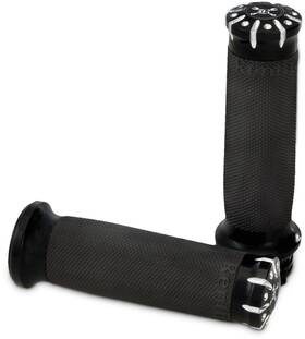 Burly Brand B16-1008bm Hawk Billet Handle Grip Set Dual