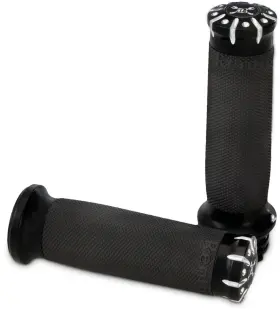B16-1008bm Burly Brand Hawk Billet Handle Grip Set Dual