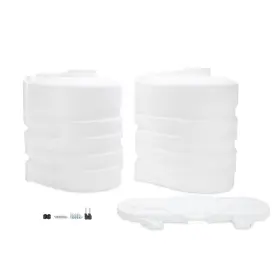 50503 Camco Propane Tank Cover Double 20lb Wh