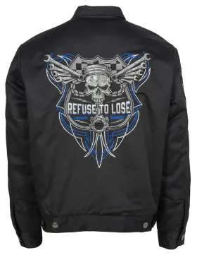 Jt84070xxl Car Tattoos/lethal Threat Refuse To Lose Mechanic Jackets