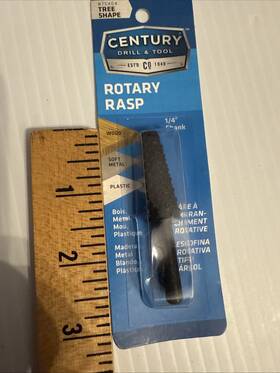 Century 75404 Rotary Rasp Tree Style 1/4 Inch Shank - Made In Usa Or Germany Ships Fast