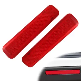 Cem-15183155 Cmerto Pair Rear Door Red Reflector Panels Left Right For Chevy Gmc
