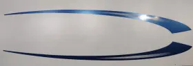 146604-01 Crossroads Rv Camper Sunset Trail Decals 80 Inch X6 Stripes Swoosh L&r Graphic Blue