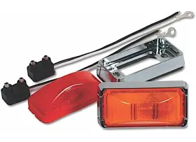 G26a-k Custer Products Inc - 2.5in X 1.25in Rectangular Amber Light Mounting