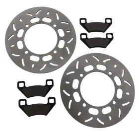 18953 Cycleatv 2006 Polaris 300 Hawkeye 2x4 4x4 Front Brake Rotors And Pads
