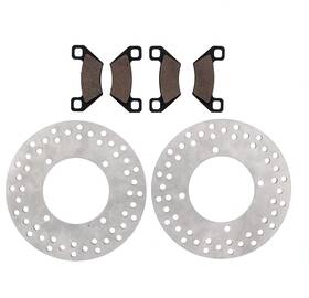 Cycleatv 61887 2010 Arctic Cat 700 Super Duty Diesel Front Atv Brake Pads And Rotors