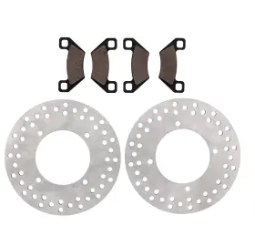 61887 Cycleatv 2010 Arctic Cat 700 Super Duty Diesel Front Atv Brake Pads And Rotors