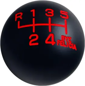 De-8459 Dewhel Black/red Weighted Bye Felicia Shift Knob 6 Speed Short Throw Black