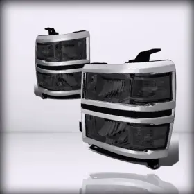 Hl-oh-csil14-sm-cl1 Dna Motoring - Smoke Lens Headlights Compatible With 2014-20
