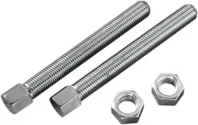 139003 Drag Specialties Ds Rear Chain Adjuster Bolts Chrome Harley Davidson #139003