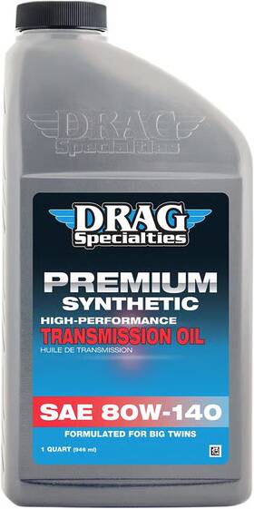 Drag Specialties 198930 Premium Full Synthetic 80w140 Transmission Oil Motorcycle Atv/utv