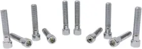 244831 Drag Specialties Fine-thread Smooth Socket Head Bolts 3/8 Inch -24 X 2 5-pack