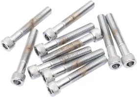 45670 Drag Specialties Fine-thread Knurled Socket Head Bolts 5/16 Inch -24 X 2 5-pack
