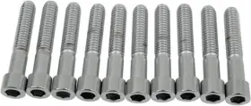 45722 Drag Specialties Coarse-thread Smooth Socket Head Bolts 5/16 Inch -18 X 1-3/4 10-pk
