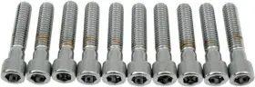 45908 Drag Specialties Coarse-thread Knurled Socket Head Bolts 3/8 Inch -16 X 1-3/4 10-pk