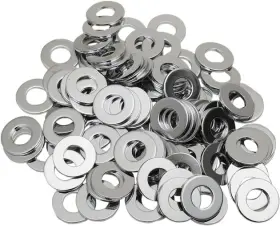 838940 Drag Specialties Flat Washer 5/16 Inch Chrome 100-pack