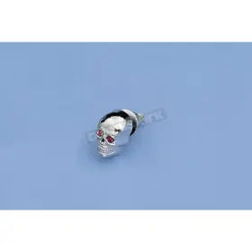 Ds-190485 Drag Specialties Chrome Skull Krometts With Red Eyes -