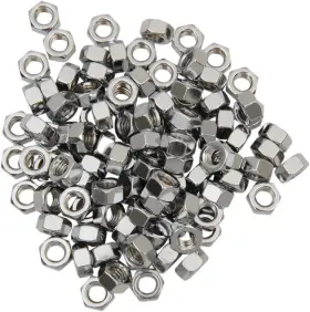 Mpb169 Drag Specialties Ds Hex Nuts 5/16 Inch -18 Chrome 100-pack