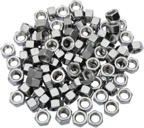Mpb170 Drag Specialties Ds Hex Nuts 3/8 Inch -16 Chrome 100-pack
