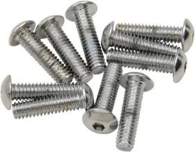 Mpb263 Drag Specialties Ds Button-head Bolts 8-32 X 3/4 Inch Chrome 10-pack